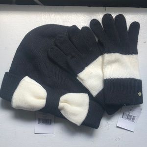 KATE SPADE beanie and glove set NWT